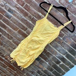 Spring Dress Yellow and Pink Gingham